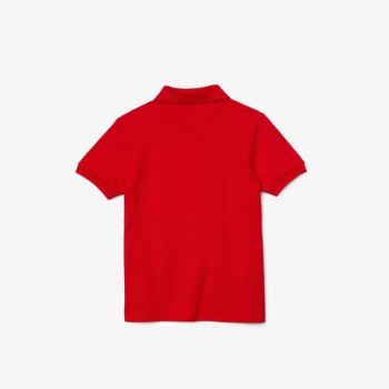 Lacoste Petit Piqué Polo - Polo Dětské Červené | CZ-zkhJcC